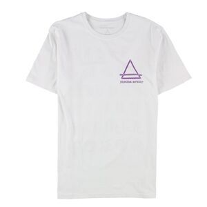 Elevenparis Mens Jamals Sorrd Graphic T-Shirt, White, XL, DM